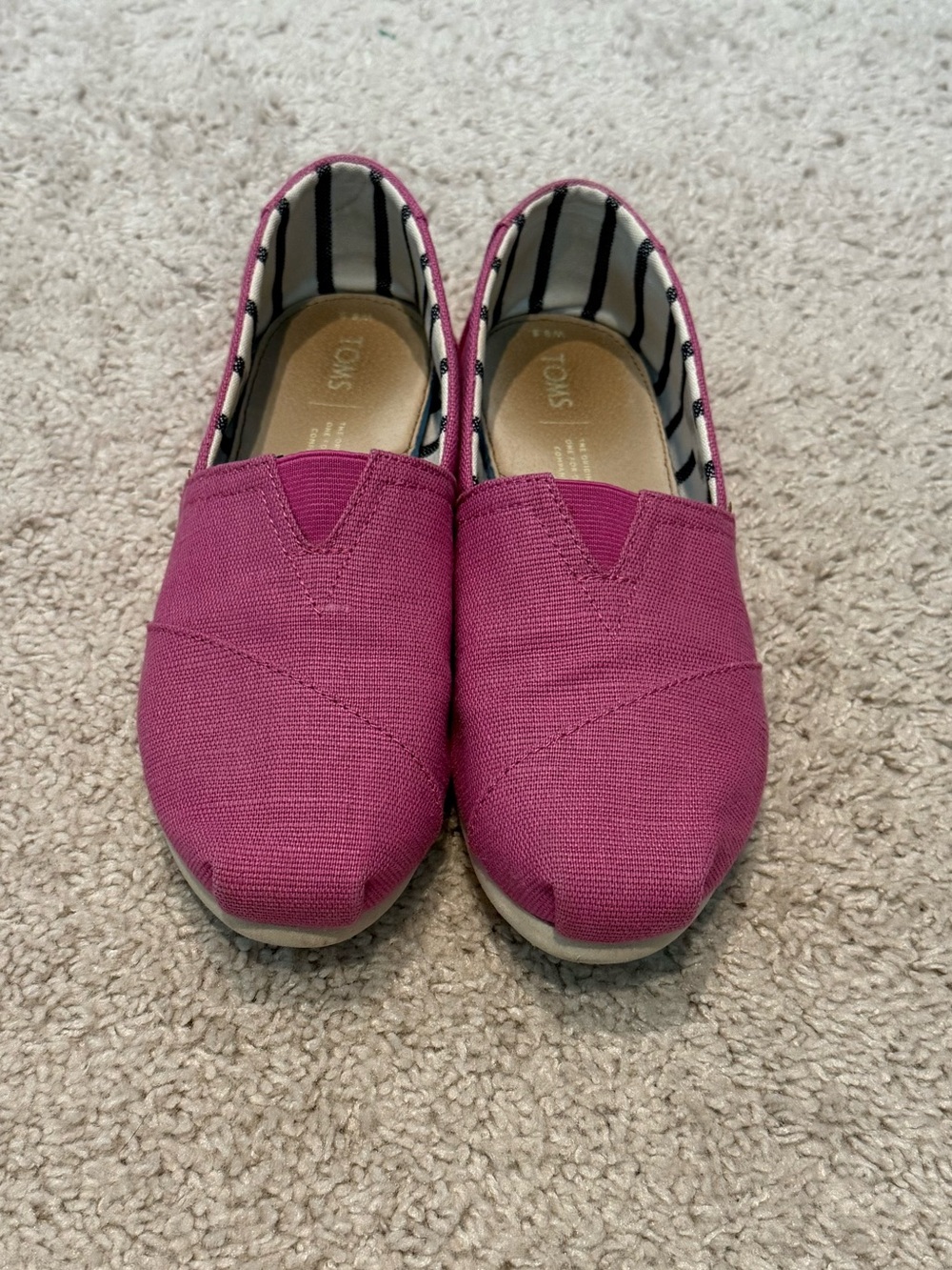 TOMS Women’s Slip-On Flats - Magenta/Pink